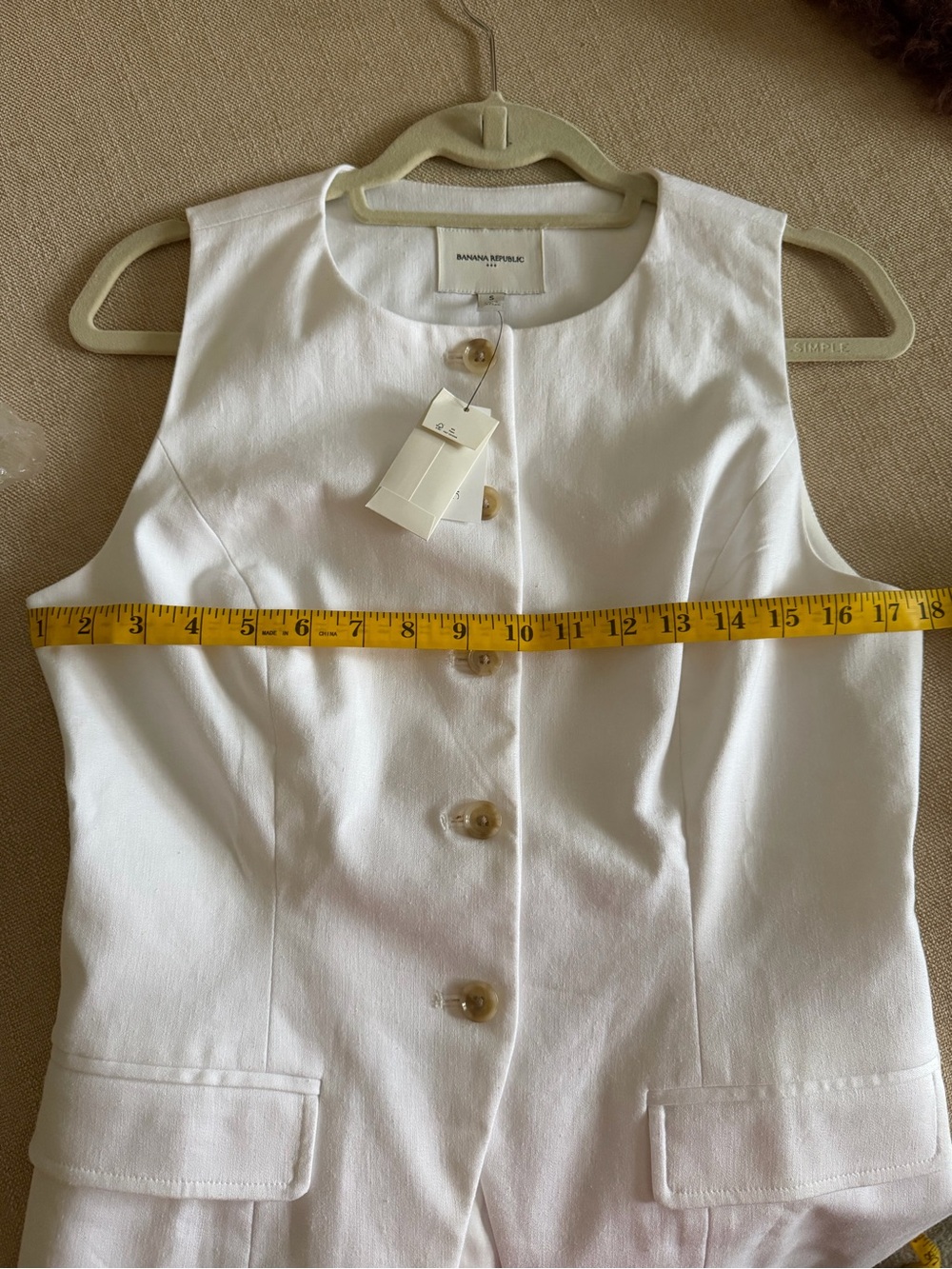 Banana Republic Factory Linen-Blend Long Cutaway Vest - NWT - Picture 6 of 9